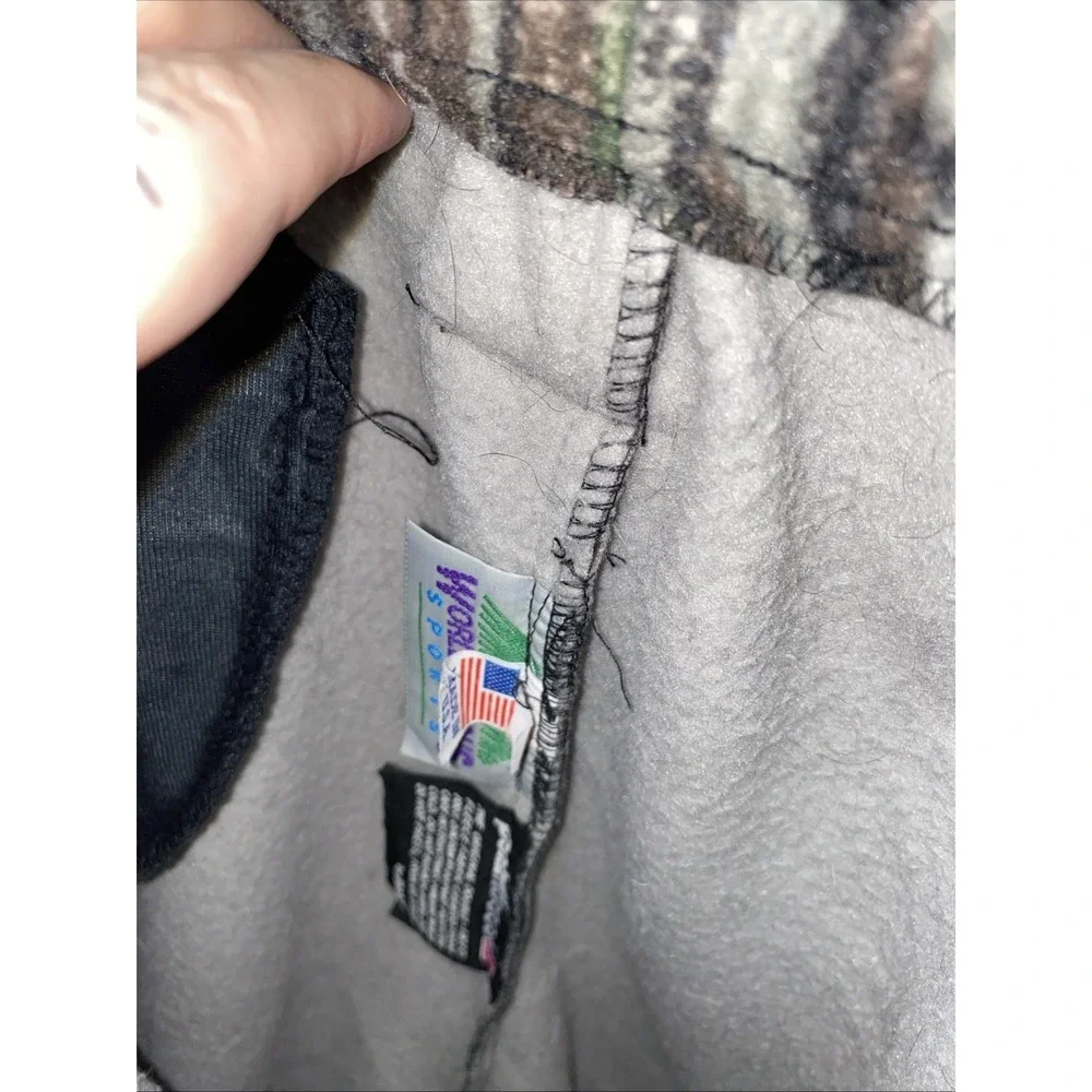 World Famous Sports Large Javket & Pants Fleece Camo Set Made In The USA Hunting